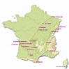 StepMap - 4 Wochen Frankreich Futtern und Erholen - Landkarte für ...