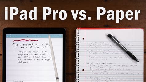 Open up a fresh document and take notes as you listen. Best Note-Taking Device Ever? iPad Pro vs. Paper Notebooks ...