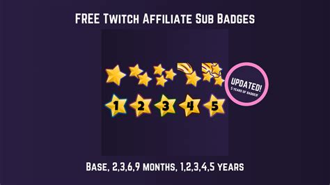 Fatsack S Freebies FREE Twitch Affiliate Sub Loyalty Badges Fatsack Fails