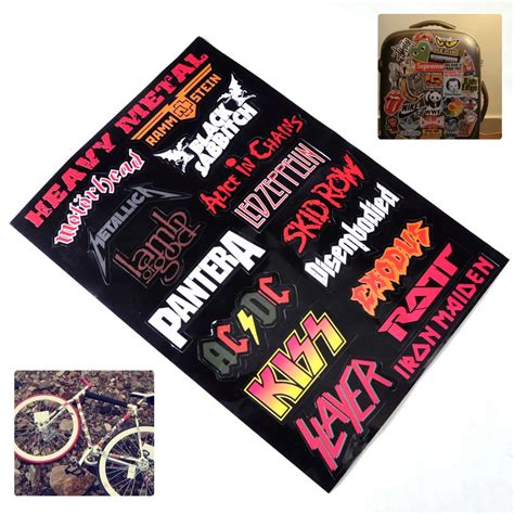 Vinyl Heavy Metal Metallic Band Logo Decal Rock Music Sticker Wall