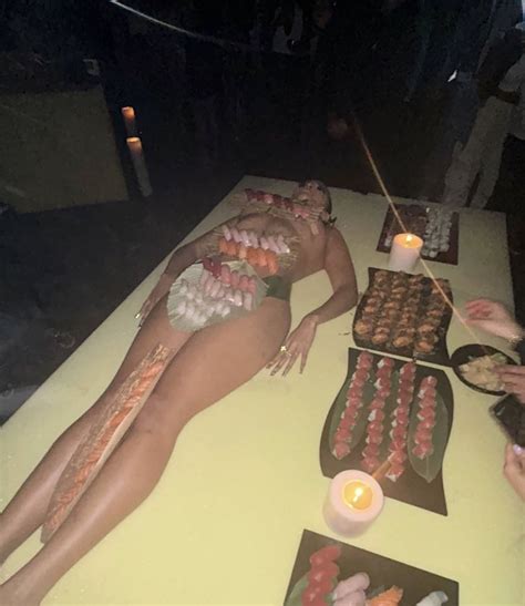 Kanye West Roasted For Serving Sushi On Naked Women With Year Old My