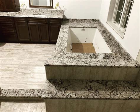 Disconnect the total massage, whirlpool or air bathtub and have the problem corrected by a. Gorgeous Granite Whirlpool Tub Surround and Vanity | A ...