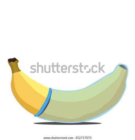 Banana Condom Represent Safe Sex Protection Stock Vector Royalty Free