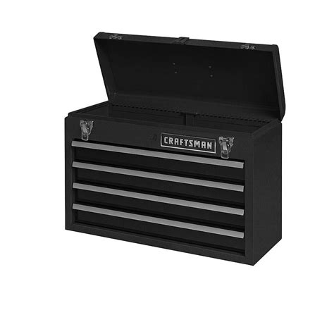 Craftsman Portable Toolbox Chest 4 Drawer Black Wrinkle 206 Inw X 93