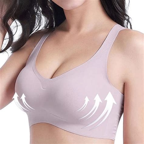 Fitness Bra No Rims Sleep Breathable Shockproof Breast Underwear Fitness Padded Seamless Tank