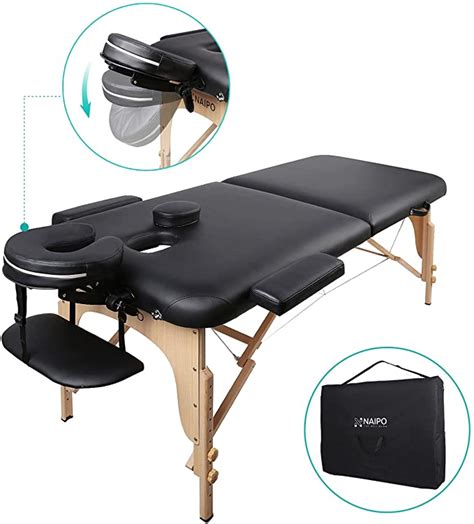 Naipo Table De Massage Pliante Professionnelle Cosmétique Portable Lit