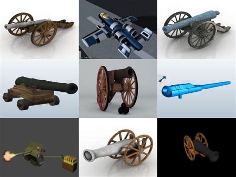 Top 11 Cannon 3d Models For Design Newest 2022 Open3dmodel