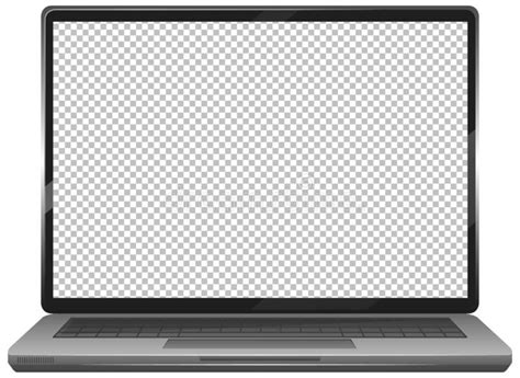 Blank Screen Laptop Gadget Icon Isolated On White Background Stock