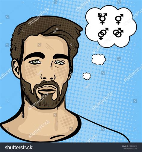 Comix Cartoon Guy Pop Art Style Stock Vector Royalty Free 1902698890