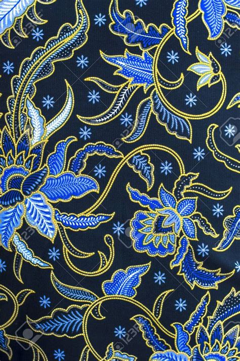 Detailed Patterns Of Indonesia Batik Cloth Stock Photo 40041577