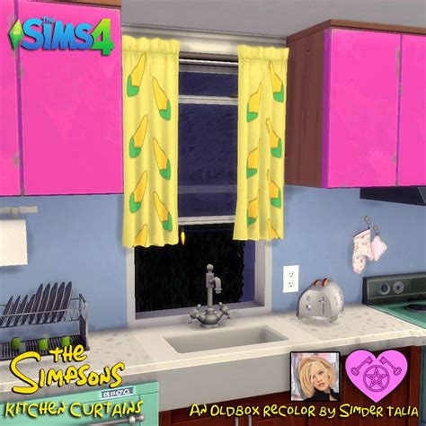 Talias Witchy Sims 4 Cc — The Simpsons Kitchen Curtains Sims 4 Base