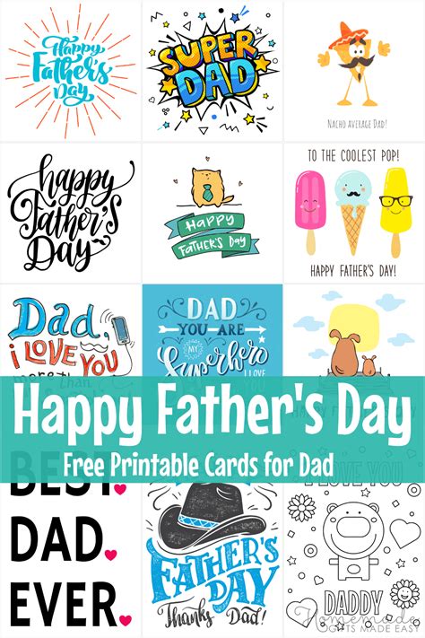 Free Printable Fathers Day Cards 2023