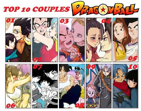 Top 10 Favorite Dragon Ball Couples By Duskmindabyss On Deviantart