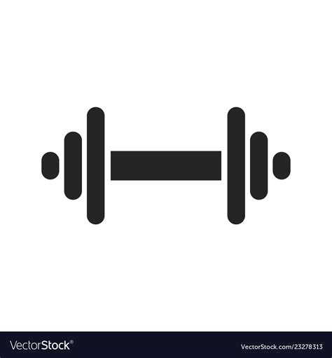 Dumbbell Gym Graphic Icon Design Template Vector Image