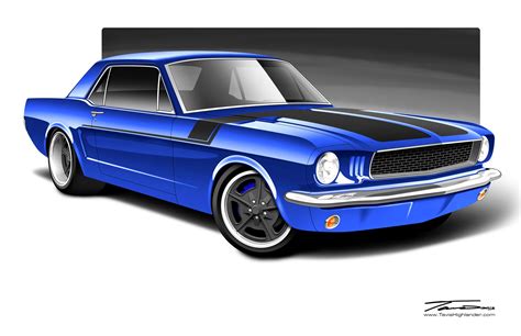 Rendition Of 1966 Mustang Coupe Im Building Im Pumped To See The