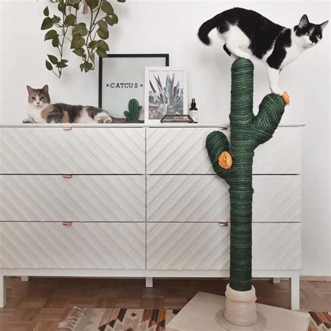 Large deluxe cat tree climbing tower scratching post kitten activity centre bed. Cactus Cat Scratching Post » Petagadget