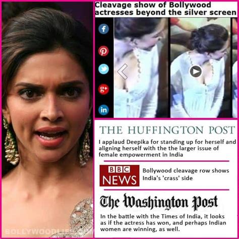 Deepika Padukone Vs Times Of India Cleavage Controversy Here S What The Western Media Has To
