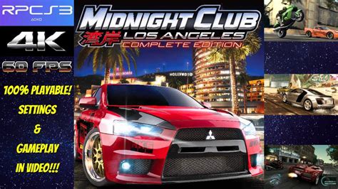 Midnight Club Los Angeles Rpcs3 Gameplay And Settings 100 Playable 4k