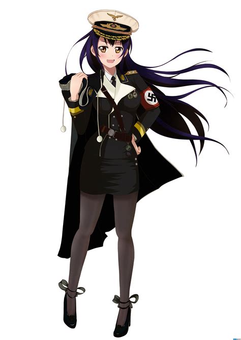 Military Uniform Anime Girl Commander