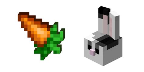 Minecraft Carrot and Rabbit cursor - Custom Cursor browser extension | Custom cursor, Minecraft ...