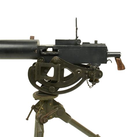 Original Us Wwii Browning M1917a1 Display Machine Gun With Tripod An