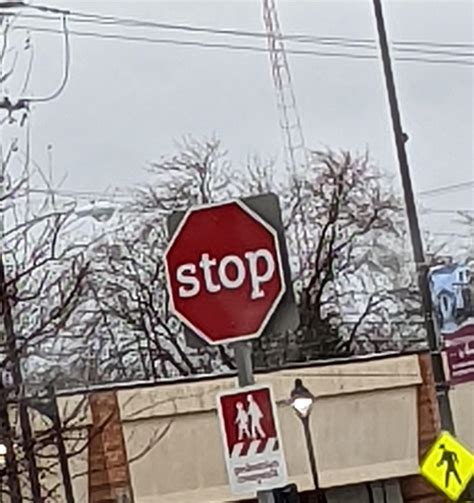 I Saw This Lowercase Stop Sign At A Chick Fil A Drive Through Today