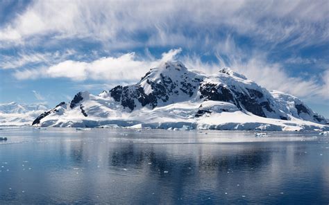 Wallpaper Landscape Lake Nature Reflection Snow Winter Iceberg