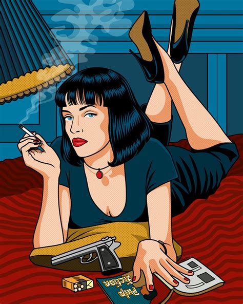 Pulp Fiction Pop Art Poster Etsy Pop Art Comic Pop Art Posters Pulp Fiction Pop Art