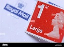 Royal Mail Large first class stamp Stock Photo - Alamy