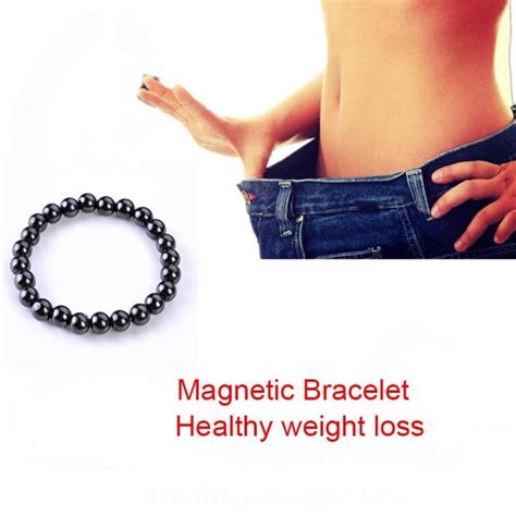 Magnetic Slimming Bracelet Black Stone Magnetic Therapy Weight Loss