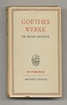 Goethes Werke In Sechs Banden | | Books Tell You Why, Inc