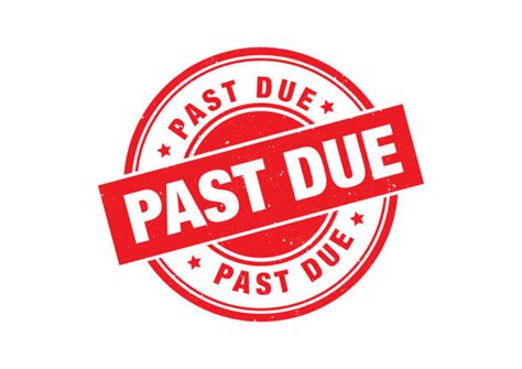 Past Due Stamps Clip Art Illustrations Royalty Free Vector Graphics
