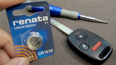Open the key fob and look at the old battery; How to Replace Honda Key Fob Battery on Accord Civic CRV ...