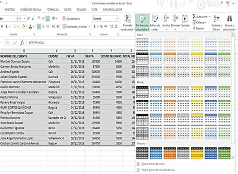 Como Insertar Una Tabla En Excel Inspyr School