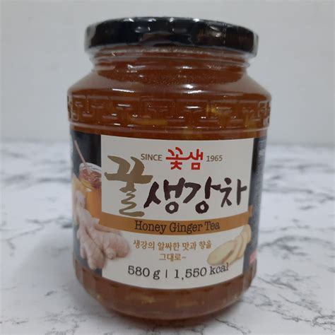 ชาขิง ชาผลไม้เกาหลี ชาน้ำผึ้งเกาหลี Kotsam Honey Ginger Tea 580g 꽃샘