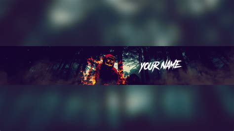 Free Scary Youtube Banner Template 5ergiveaways