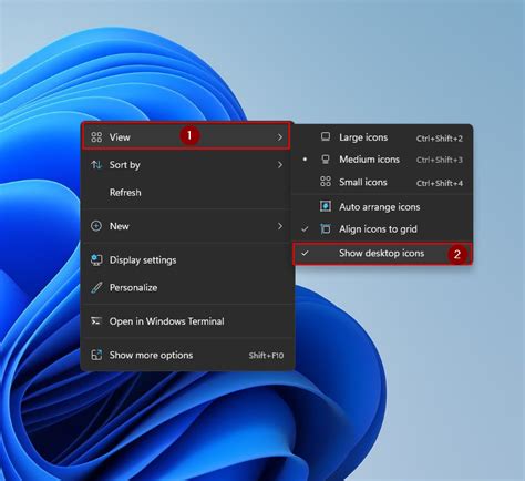 How To Show Hide Or Resize Desktop Icons In Windows 11 The