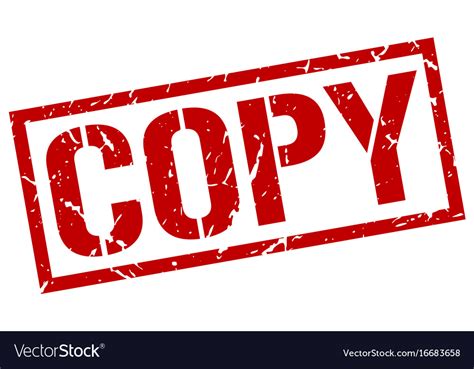 Copy Stamp Royalty Free Vector Image Vectorstock