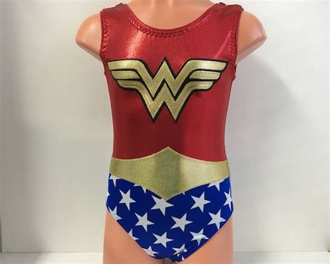 Wonder Woman Themed Leotard Gymnastics Leotard Dance Etsy