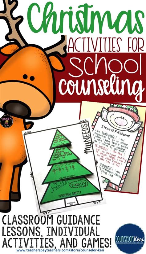 Christmas Activities For Elementary School Counseling Classroom