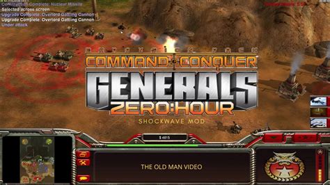 Candc Generals Zero Hour Shockwave Mod 2vs2 Hard Army Youtube