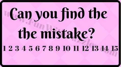 Tricky And Cool Brain Teasers Of Finding Mistakes In Given Pictures
