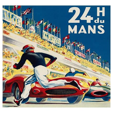 Le Mans Art Prints For Sale Carreras Carreras De Autos Ilustración