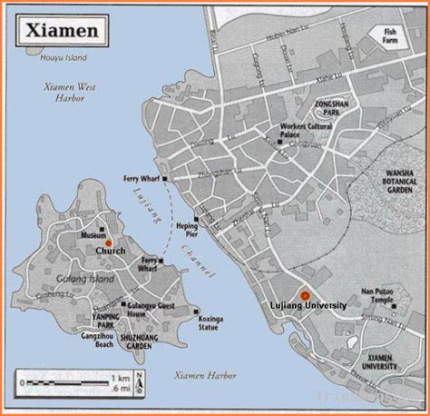 Xiamen Map Travel Map