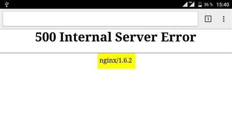 Fix Internal Server Error In Nginx