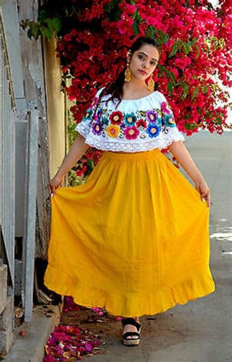 Folklorico Traditional Mexican Dress Mexican Outfit Mexican Dresses