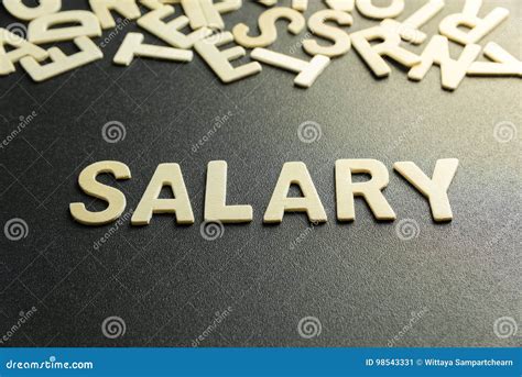 Salary Word Stock Image Image Of Message Loan Money 98543331