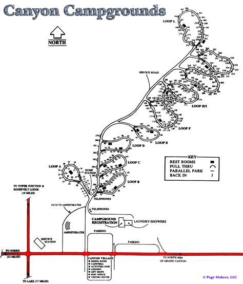 Yellowstone National Park Camping Map Zoning Map