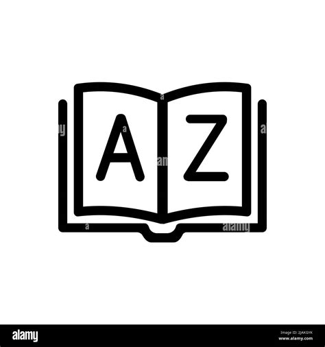 Dictionary Icon Glossary Badge With Book Dictionary Logo Library