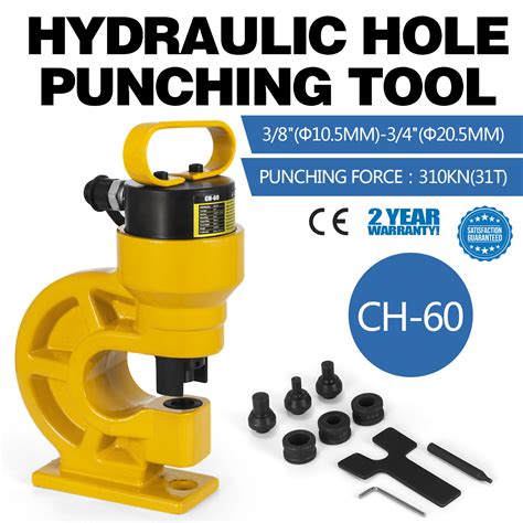 Ch 60 31t Hydraulic Hole Punching Tool Metal Copper Hydraulic Puncher W